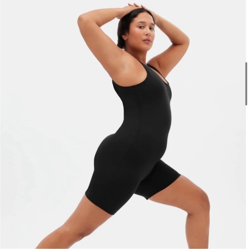 Girlfriend Collective Bike Unitard black size XL jumpsuit onesie